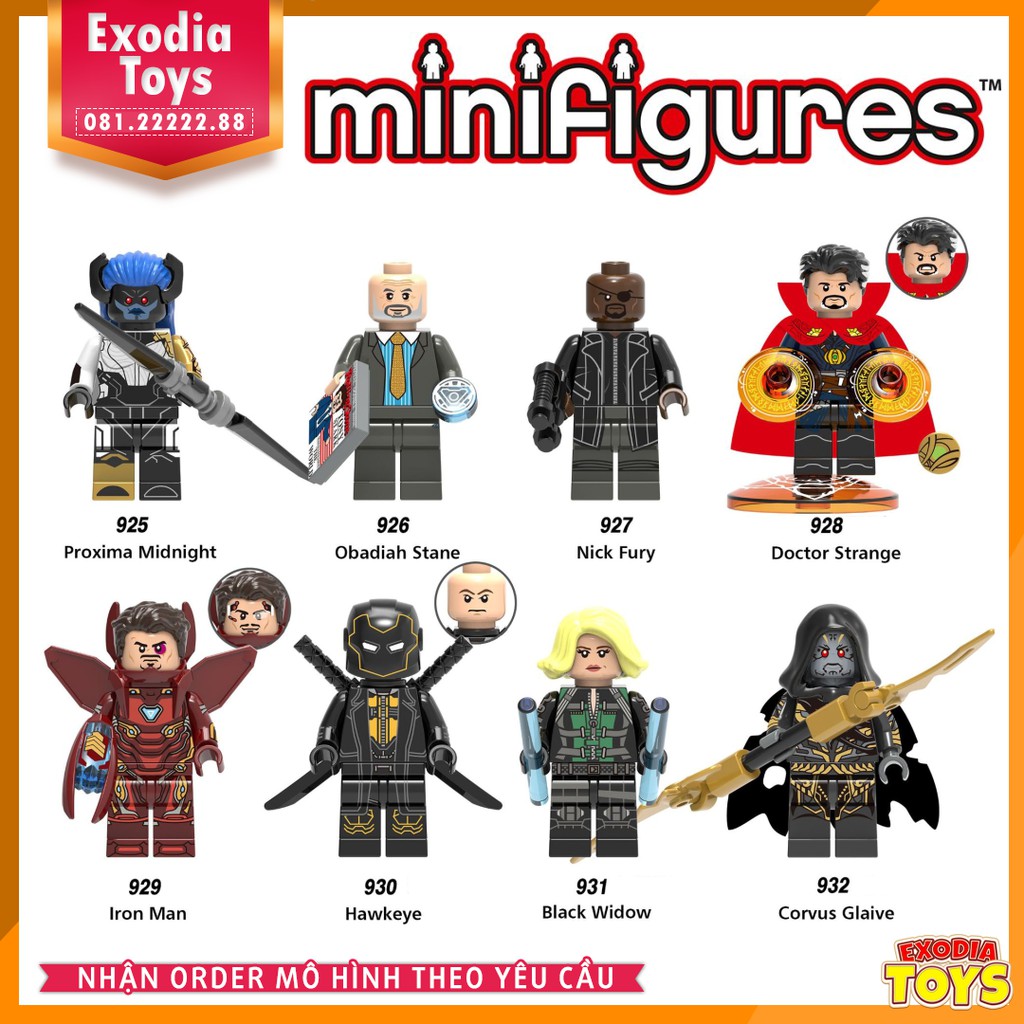 Xếp hình minifigure siêu anh hùng Marvel Infinity War : Cuộc Chiến Vô Cực - Đồ Chơi Lắp Ghép Sáng Tạo - X0215