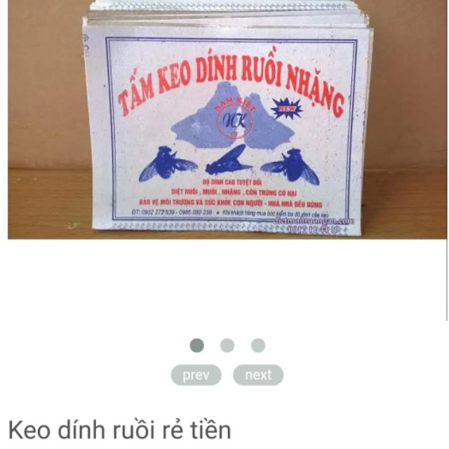 Keo dán ruồi rẻ tiền