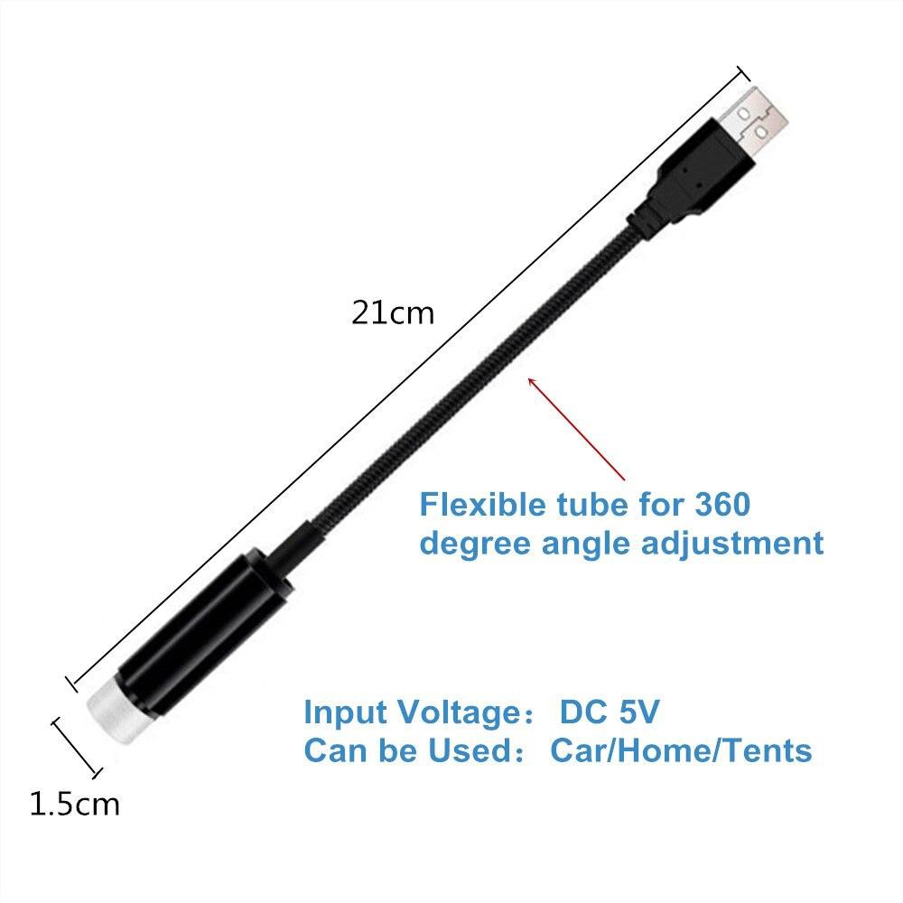 Đèn LED USB Xe Bầu Không Khí Bầu Trời Đầy Sao Ánh Sáng Sao Trần Nhà Đèn Chiếu Laze-168-OXUI7