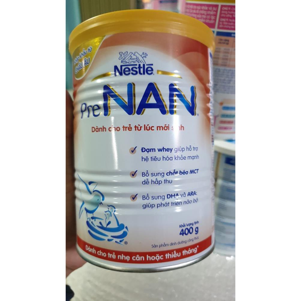 Pre NAN- sản phẩm dành cho trẻ thiếu tháng hoặc nhẹ cân 400g Date 2021