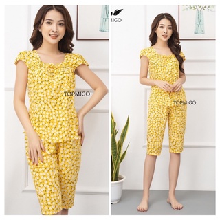 BỘ MẶC Ở NHÀ cổ tim 💥Bộ lanh lụa nhật mặc nhà