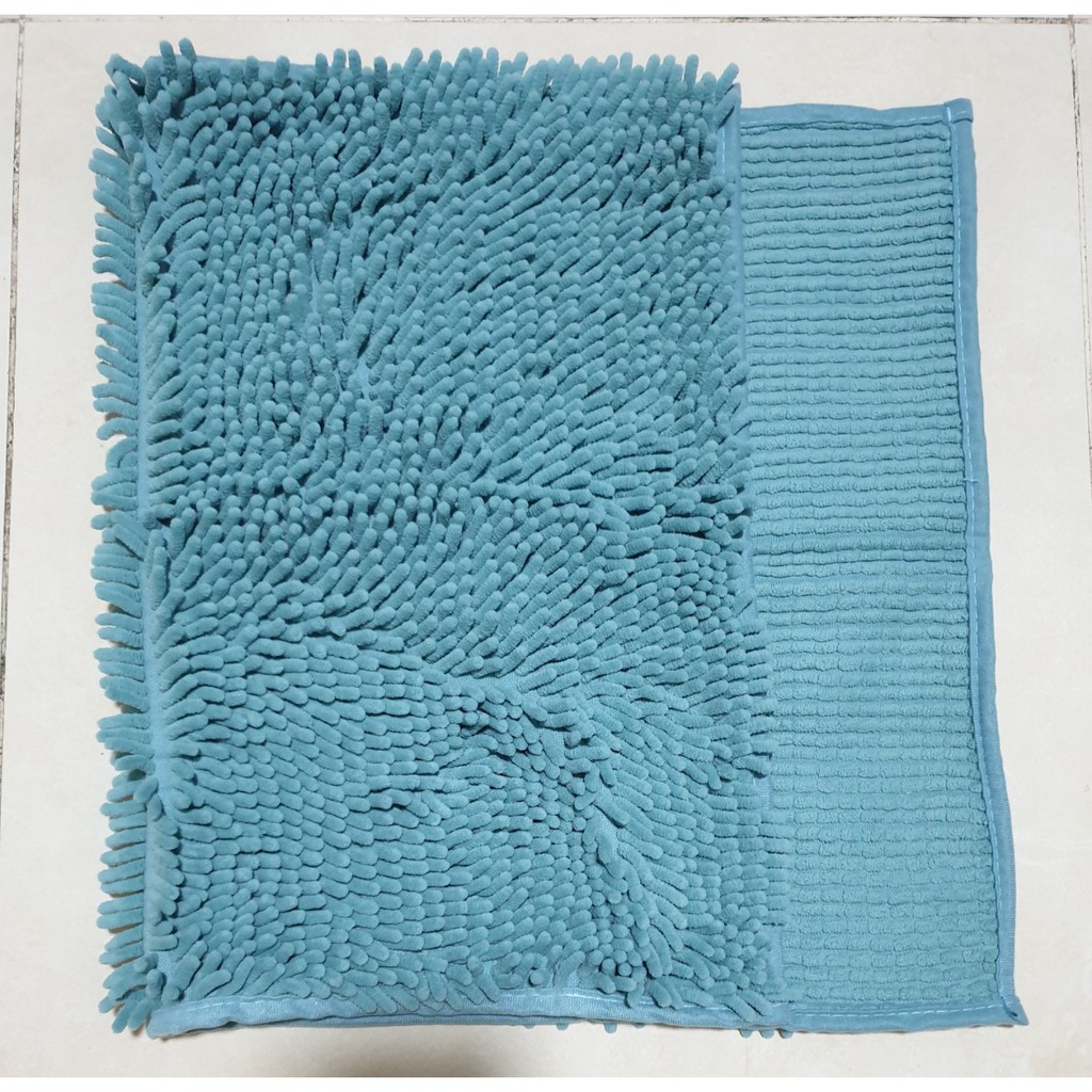 01 THẢM CHÙI CHÂN NHÀ TẮM CAO CẤP- SỢI MICROFIBER SIÊU THẤM HÚT-CONDOR- 50X80CM-MÀU XANH, KEM NHỚT