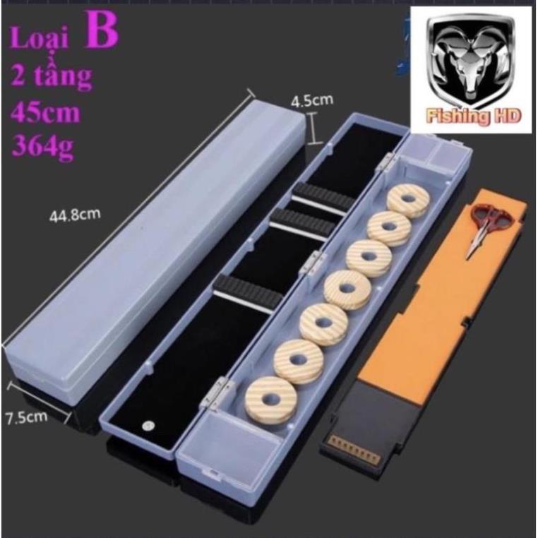 Hộp Đựng Phao Câu Cá Hộp Phao Câu Đài Xám 45cm Chuyên Dụng Đa Năng HP4 đồ câu FISHING_HD