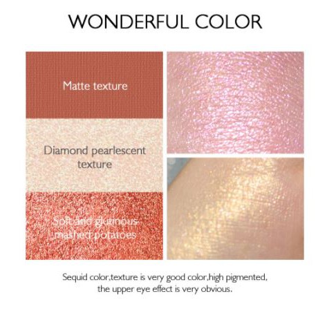 Bảng 6 Ô Phấn Mắt Kiêm Má Hồng Highlight Kiss Beauty