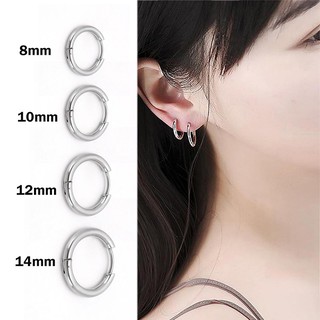 Bông Tai Titan Tròn Thiết Kế Đơn Giản Thời Trang