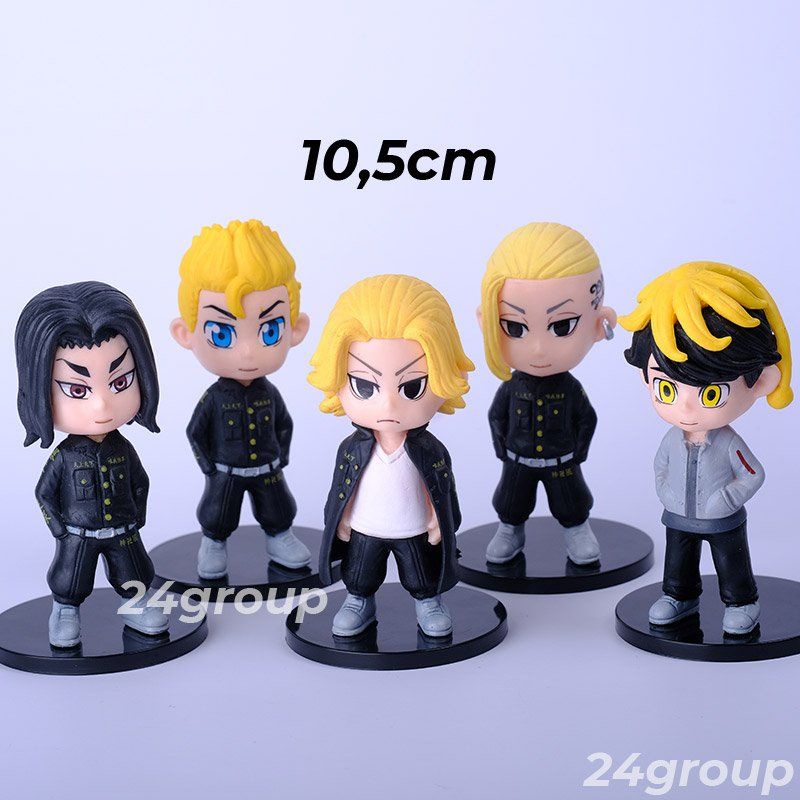 combo 5 Mô hình nhân vật Tokyo Revengers revenger Takemichi mikey draken Manjiro Sano Baji Kazutora