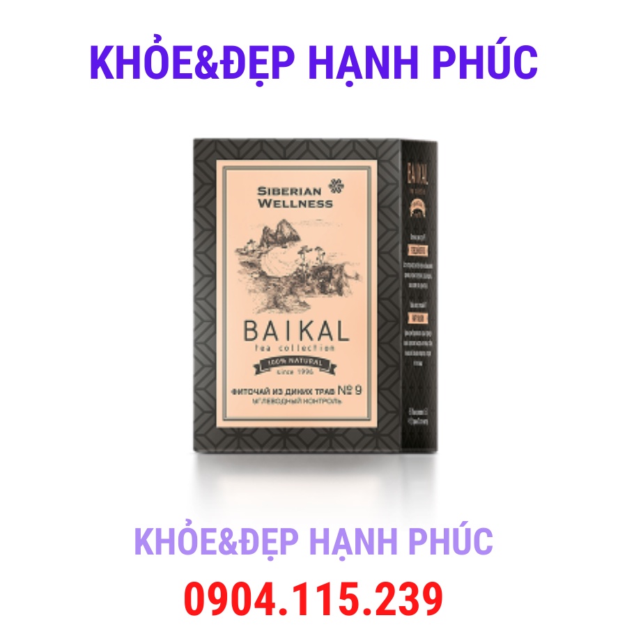 [Trà tiểu đường N9] Trà thảo mộc Siberian Baikal tea collection Herbal tea N9 - 30 gói -