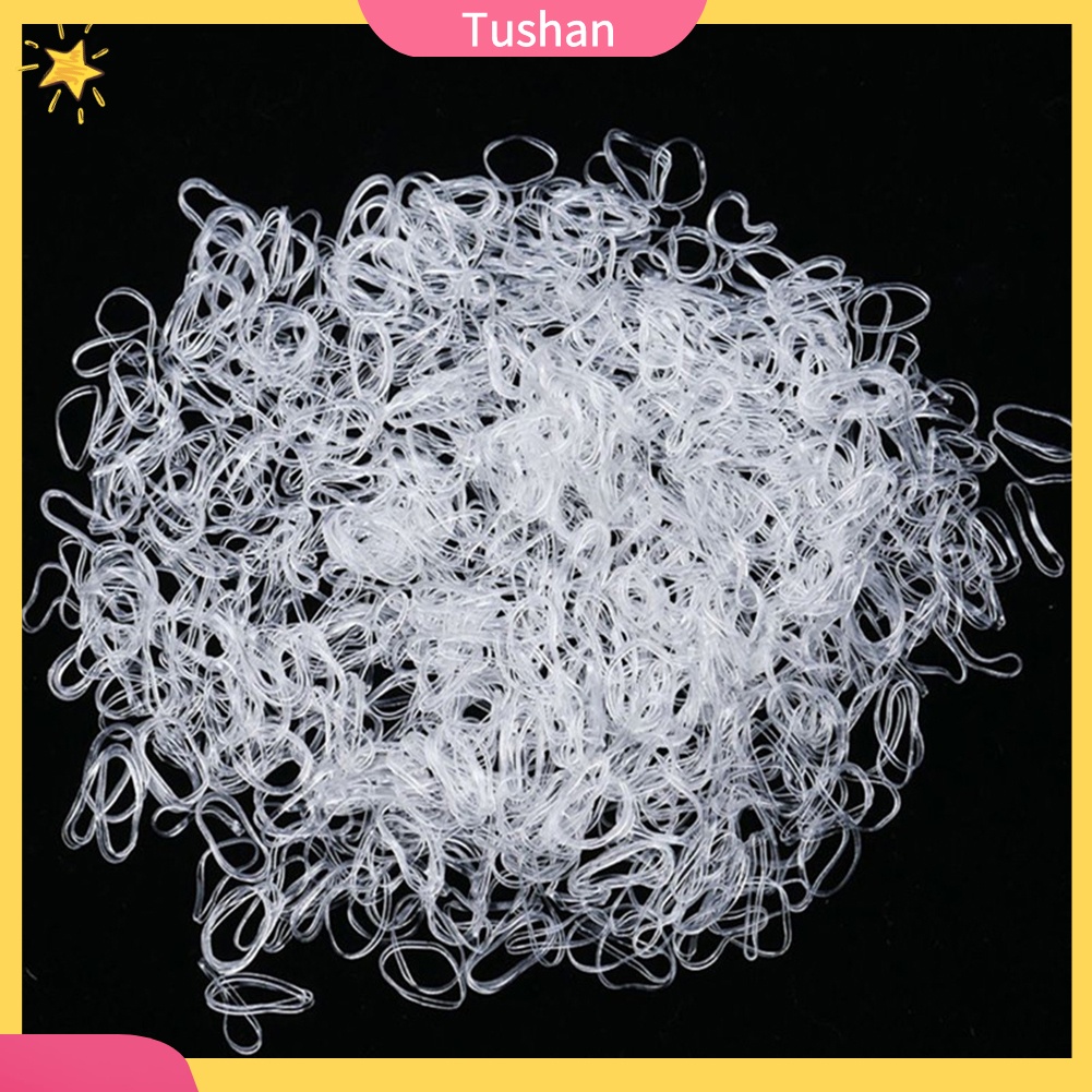 1000 Dây Thun Buộc Tóc Co Giãn Nhiều Màu Sắc