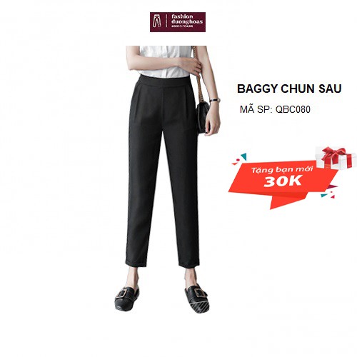 Quần baggy nữ Choobe cạp chun sau QBC080