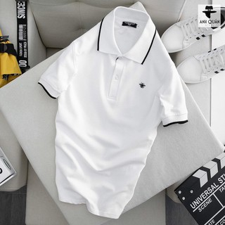 Áo cộc nam có cổ tay ngắn cao cấp phối viên đẹp, vải mềm, co giãn, mặc siêu mát E3