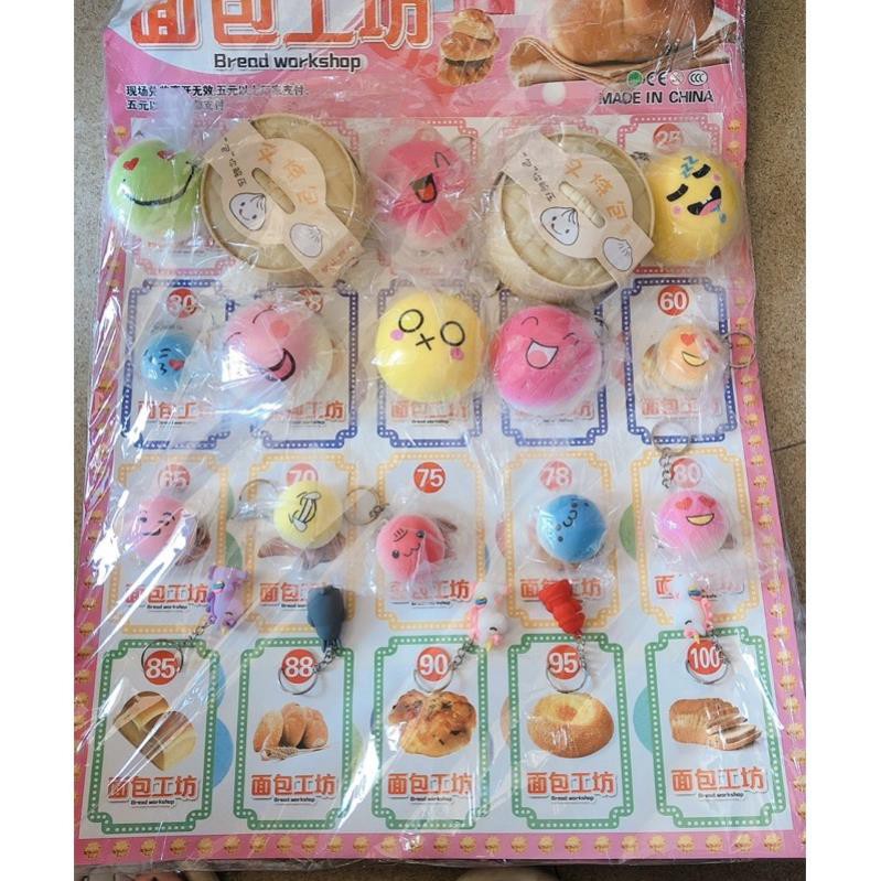 Vỉ thưởng squishy bánh bao cực hot