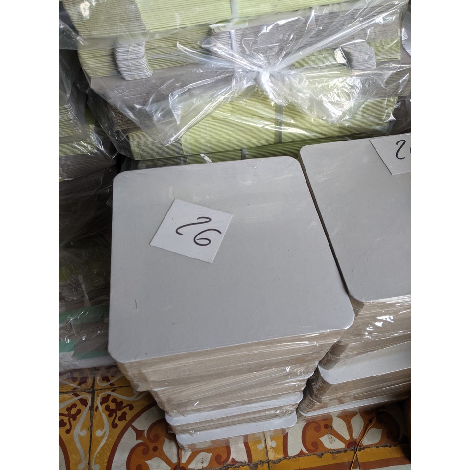 Đế trắng lót bánh kem, bánh sinh nhật vuông, tròn - Pepper26 Shop