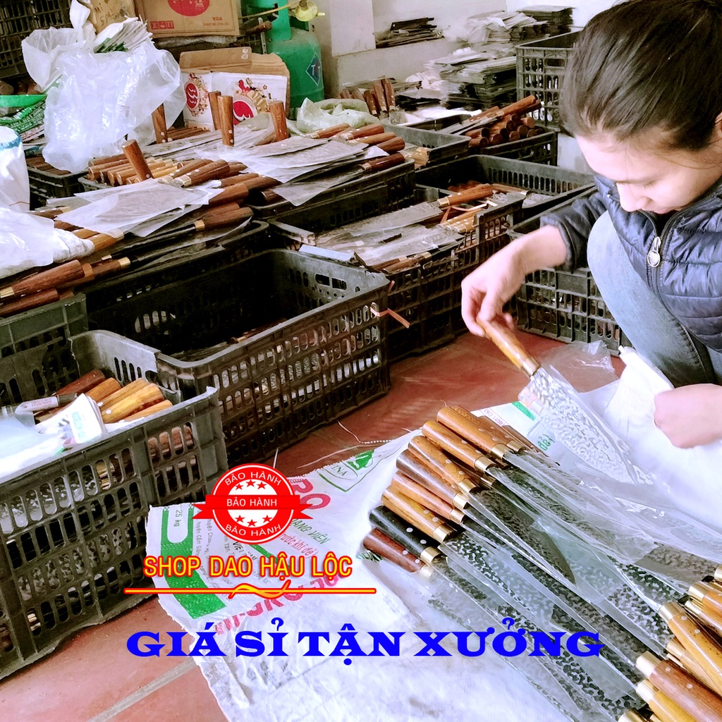 Dao chặt xương ống nặng 1,5 kg siêu sắc bén nhíp đỏ 100%