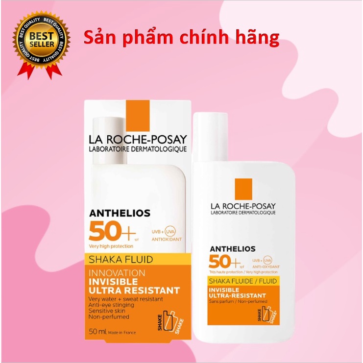 La Roche-Posay Anthelios Shaka fluid SPF50+ - Kem Chống Nắng Thế Hệ Mới [Không Mùi] 50ml - Chính Hãng