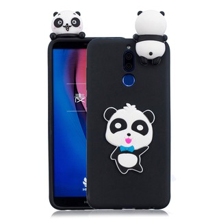 Ốp điện thoại silicon mềm có hình dễ thương kèm dây cho Huawei Nova 2i ( Mate 10lite )