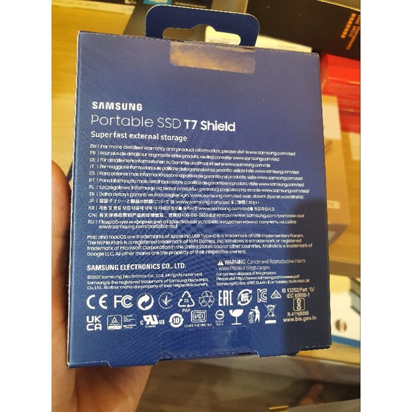 Ổ cứng di động SSD 1TB / 2TB Samsung T7 Shield  - Bảo hành 36 tháng