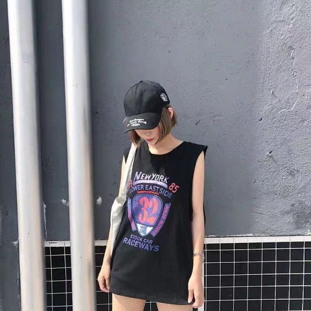 Áo gym tank top 2 lớp liền lót trong, ba lỗ số 32 cotton 95%