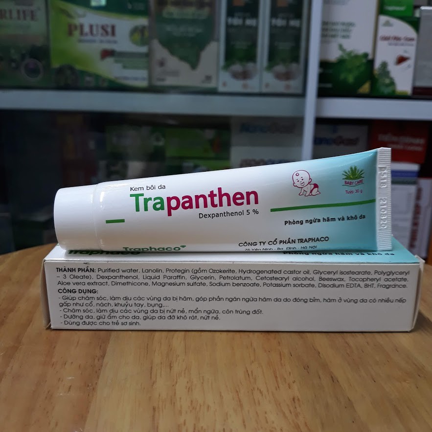 Trapanthen phòng ngừa hăm và khô da tuýp 30g