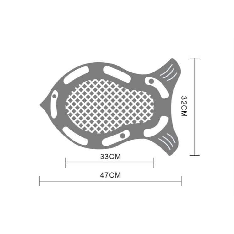 Bàn cào móng cho mèo xả stress hình con cá - tặng kèm cỏ mèo catnip