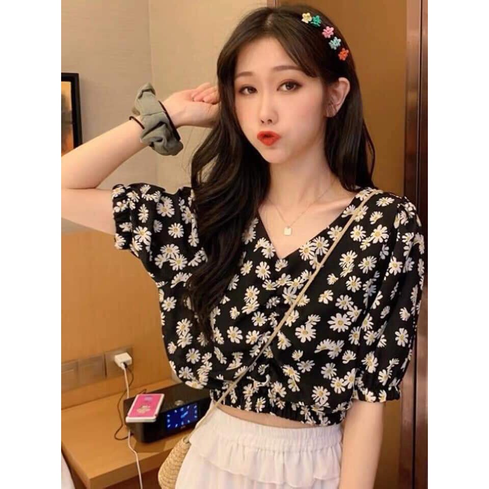 [Siêu sale] Áo hoa CÚC nhún ngực siêu dễ thương