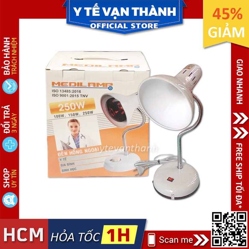 ✅ Chân Đèn Hồng Ngoại Y Tế Có Chiết Áp- MediLamp, Sưởi Ấm, Giảm Đau -VT0100