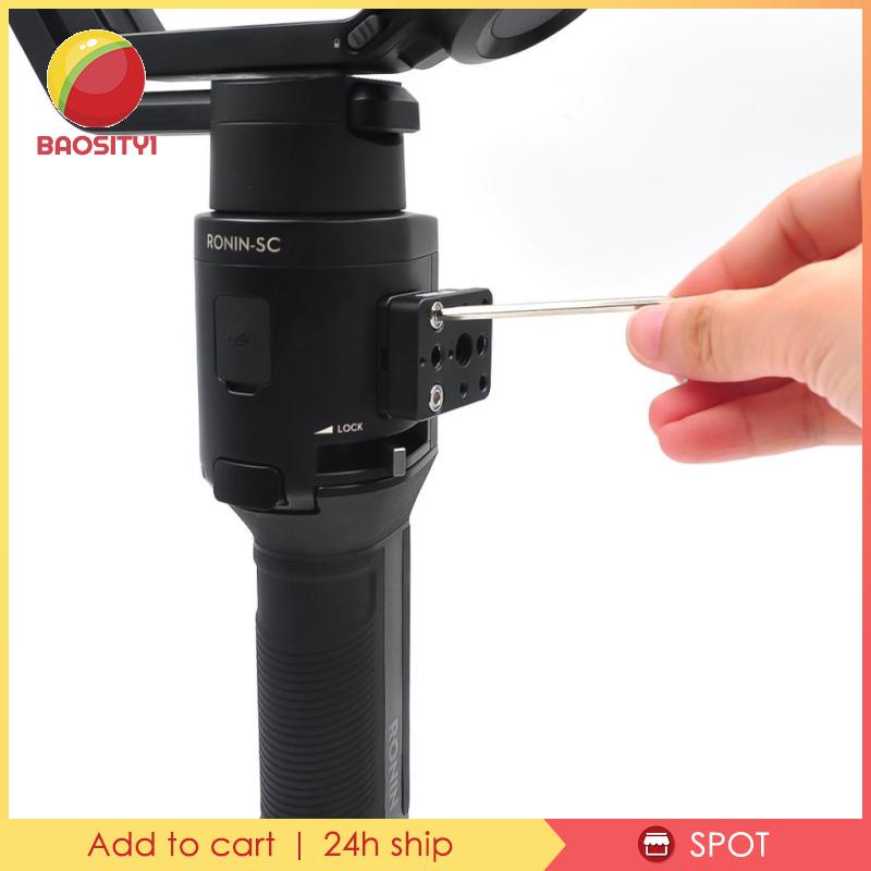 [Baosity1] Đế Gắn Tay Cầm Chống Rung Màu Đen Kèm Ốc Vít Cho DJI Ronin S / SC