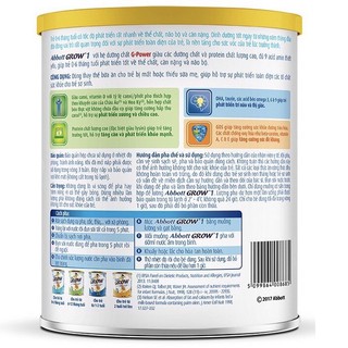 Combo 2 Lon Sữa Bột Abbott Grow 1 - 400g