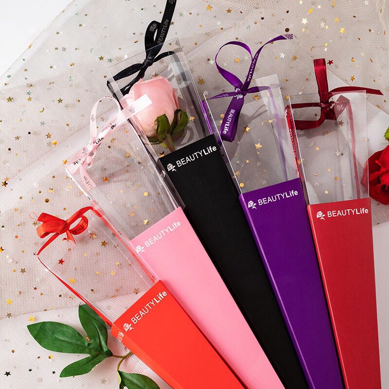 Hoa 20-10 , hoa sáp 1 bông vỏ mica