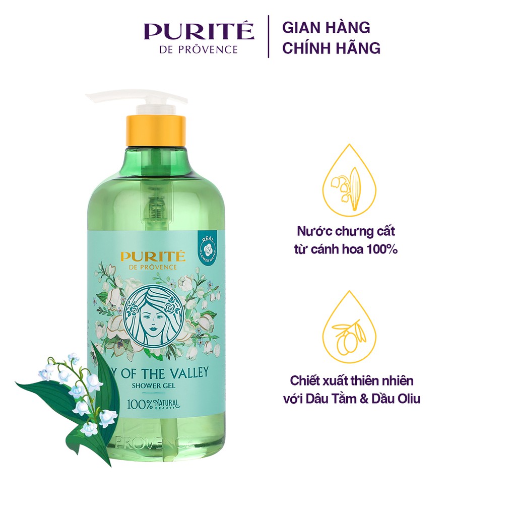 Sữa Tắm Thiên Nhiên Purité Hoa Linh Lan 850ml | BigBuy360 - bigbuy360.vn
