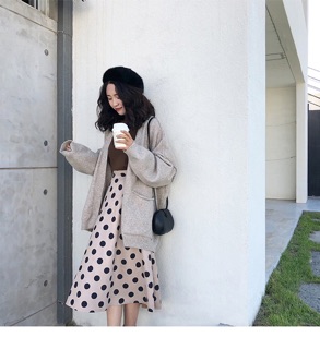 [Order taobao] Áo khoác len tay phồng trơn