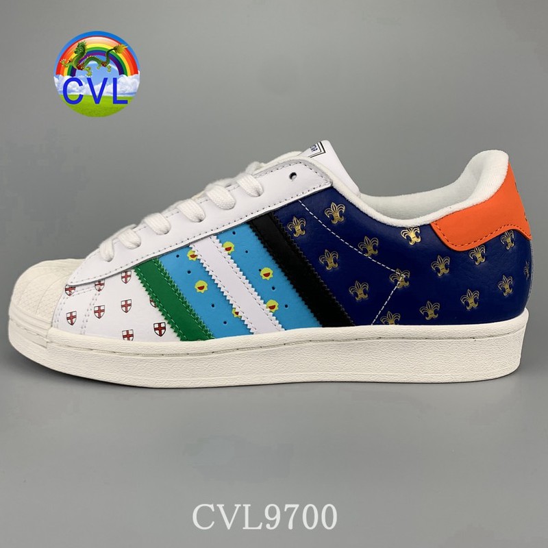 Adidas Superstar Adi Clover Fx7175 50th Anniversary Commemorative Small Pattern Color Stitching Fashion Men's And Women's Shoes