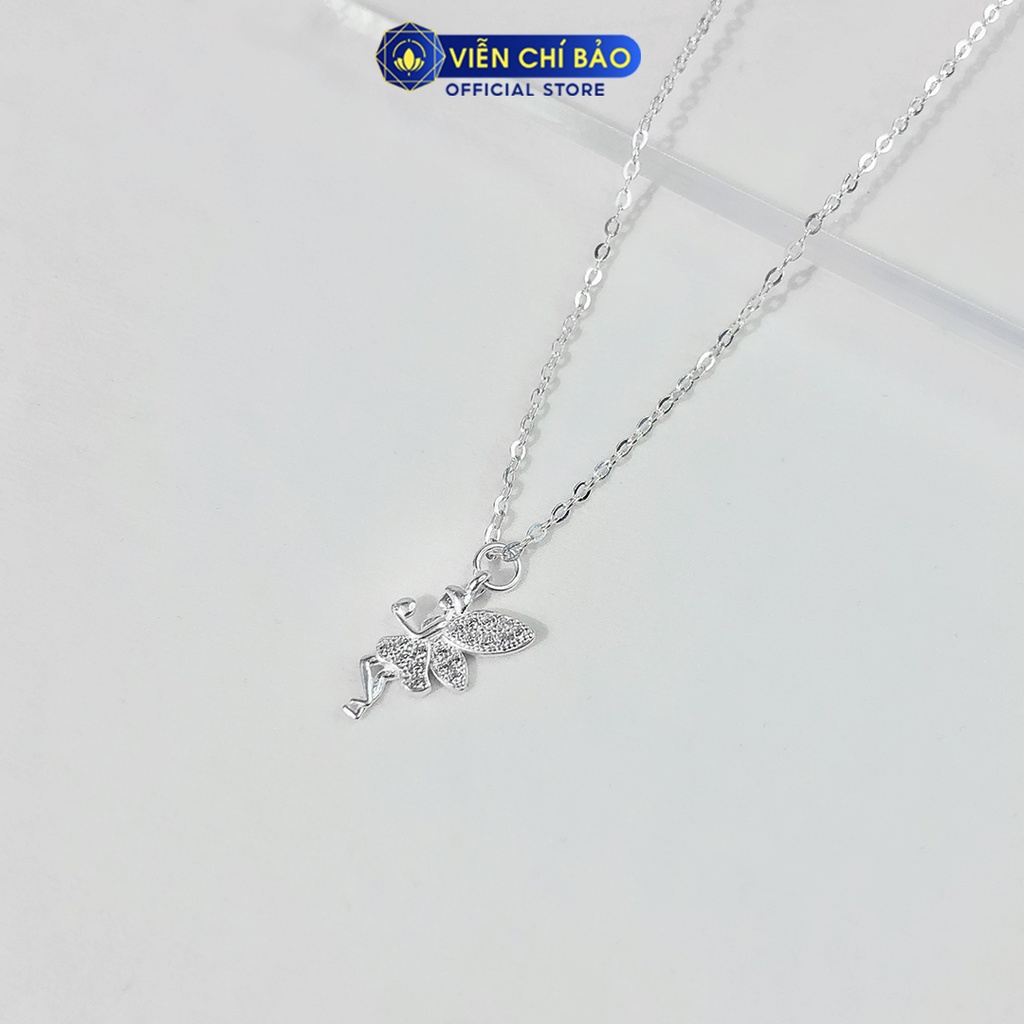 Dây chuyền bạc nữ Thiên Thần Nhỏ chất liệu bạc 925 thời trang phụ kiện trang sức nữ Viễn Chí Bảo D400761