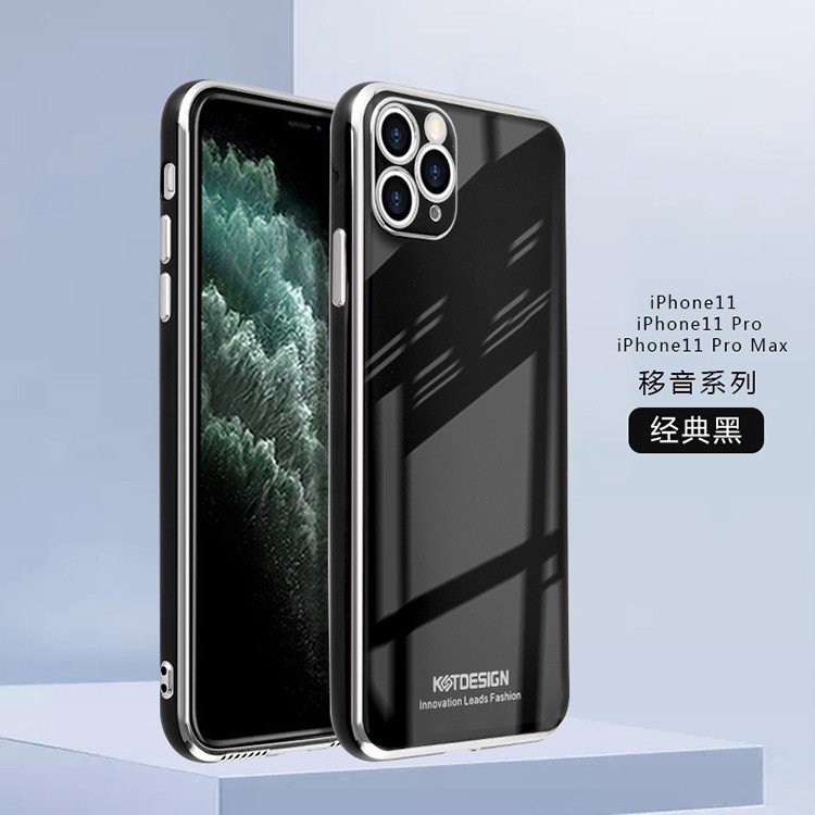 Ốp dẻo KST lưng màu viền xi cho các dòng 7plus, 8plus, X, Xs Max ,11, 11Pro Max đẹp