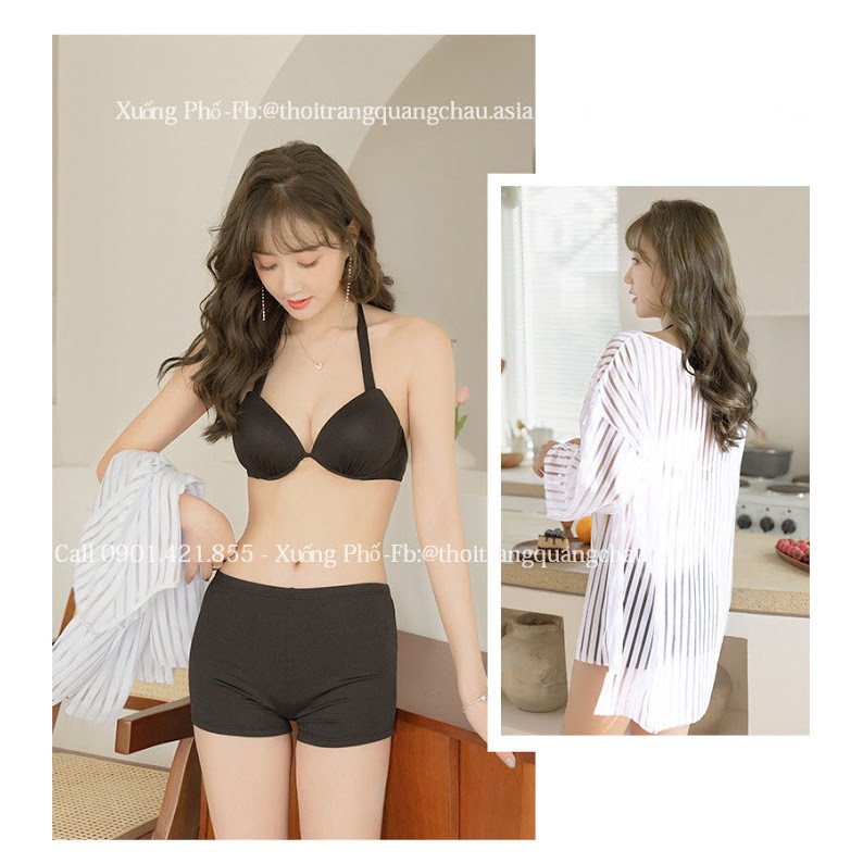 (Hàng nhập) SET 3 MÓN BIKINI ➕ GỒM KHOÁC STYLE HÀN QUỐC #032054