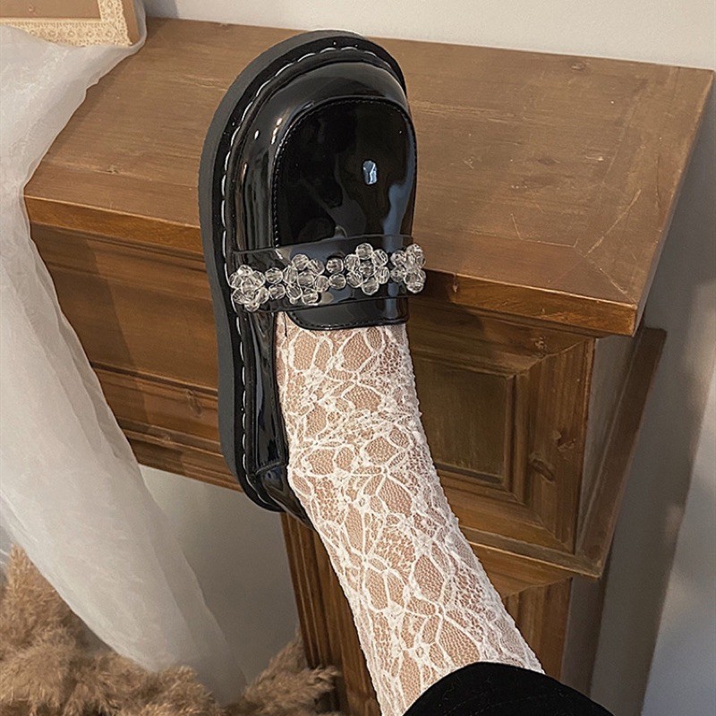 ]Giày Lolita quai đá ulzzang da bóng A9 | BigBuy360 - bigbuy360.vn