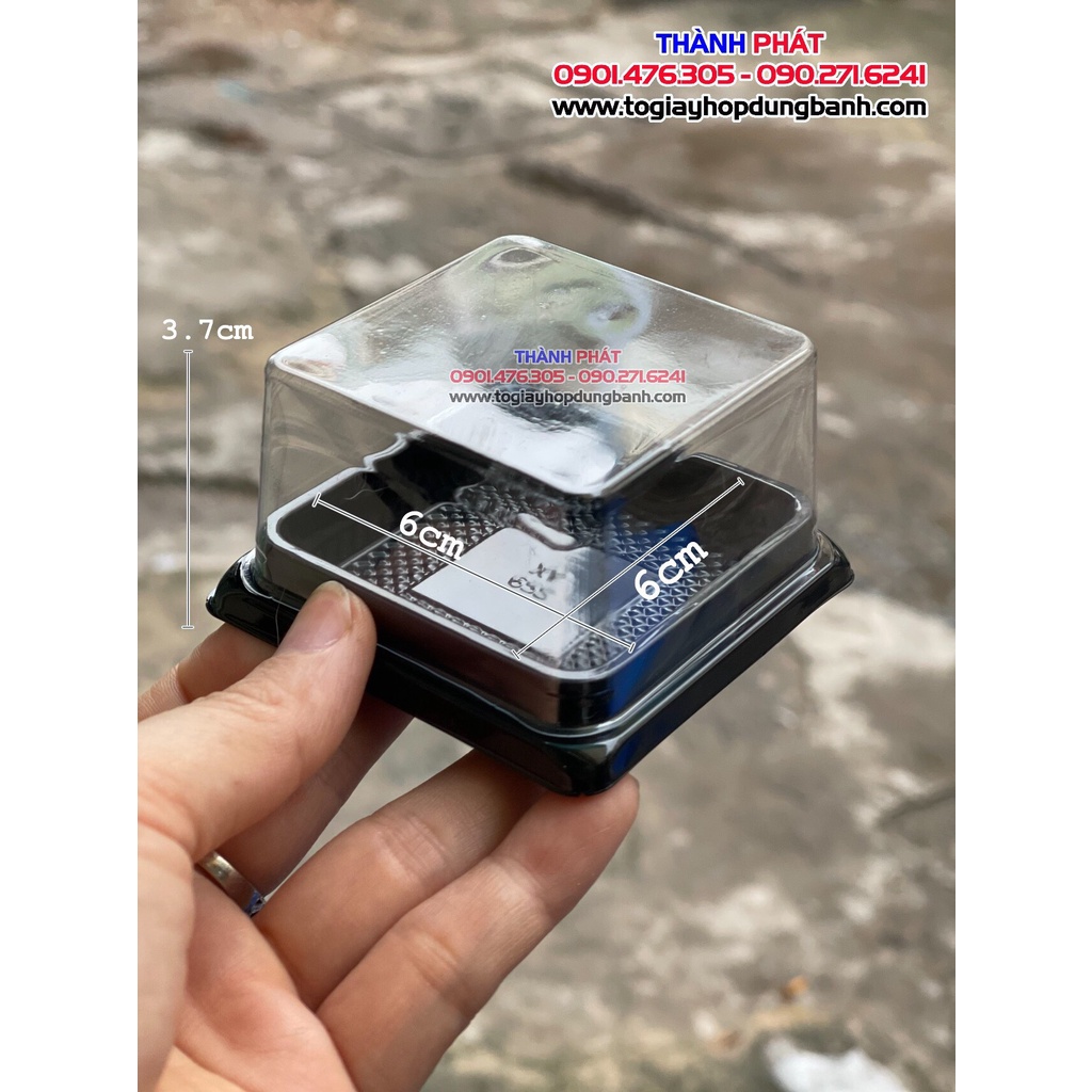 100 Hộp XY65S vuông đựng bánh trung thu 50g-75g