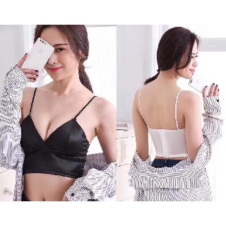 1 áo bra lụa bản to mút mỏng móc cài sau