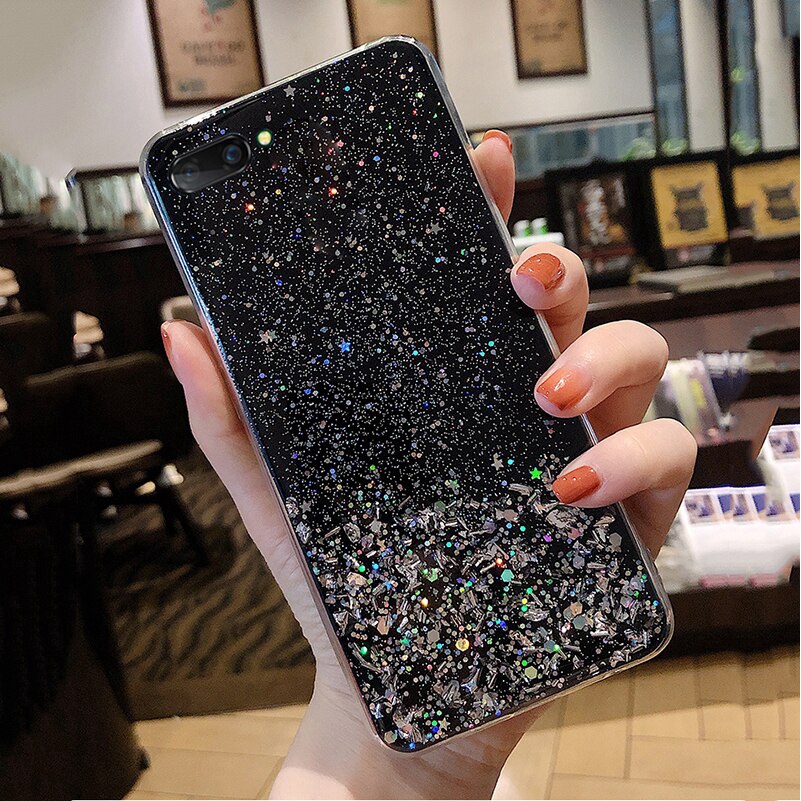 Ốp lưng mềm đính kim tuyến cho OPPO Reno 5 A3S A5S A5 A7 A37 A59 A57 A83 A39 A79 F5 F9 | BigBuy360 - bigbuy360.vn