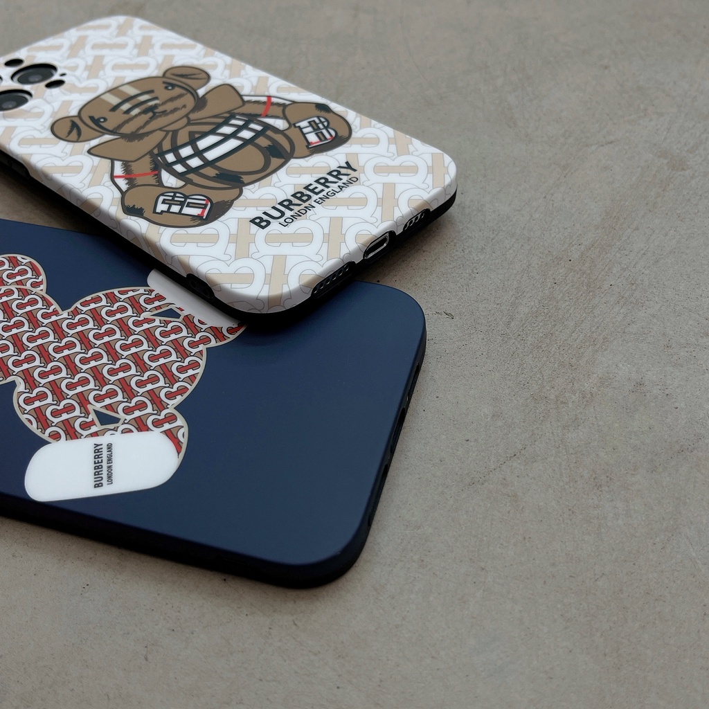 Ốp Điện Thoại In Logo Burberry Sang Trọng Cho iphone 13 Pro Max i13 13pro 11 Pro Max i11 iX Xs XR 7 plus 8 plus Xs Max 12Pro 12 Pro Max