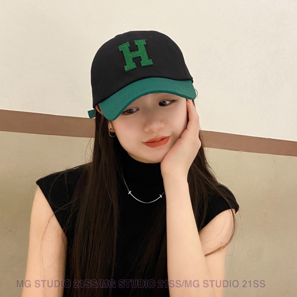 Nón MG STUDIO hoạ tiết thêu nỗi chữ H sành điệu