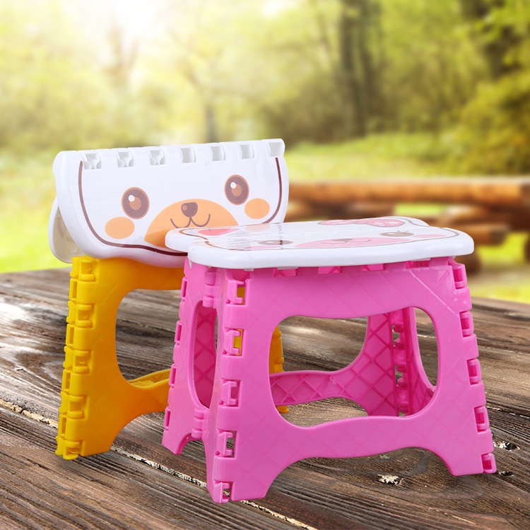 Ghế Đẩu Dày Dặn Bằng Nhựa Có Thể Gấp Lại Dành Cho Trẻ Em