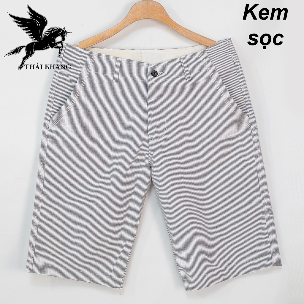 Quần short kaki nam Hàn Quốc vải cotton dày loại quần short kaki nam trẻ trung dài tới đùi gối SK1