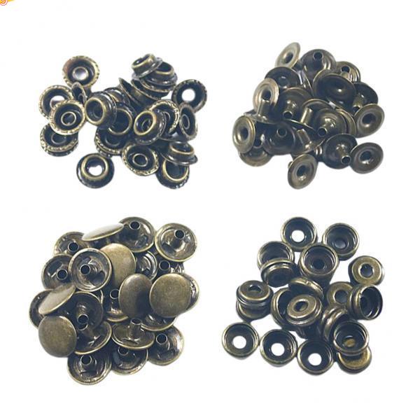Set 2x50 nút bấm bằng đồng thau chuyên dụng cho áo khoác da/ quần jean