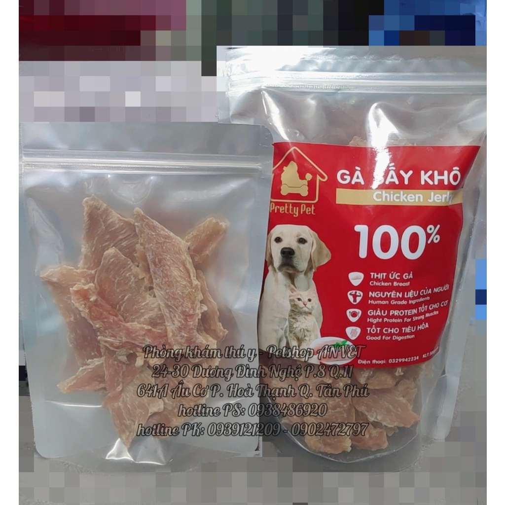 PrettyPet_Chicken Jerky - ỨC GÀ SẤY KHÔ CHO CHÓ