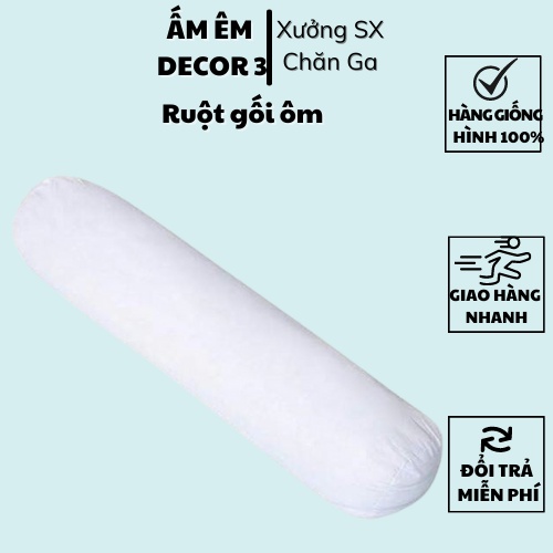 Ruột Gối Ôm Bằng Bông Gòn - Ruột gối ôm bông gòn tinh khiết chăn ga_giá rẻ