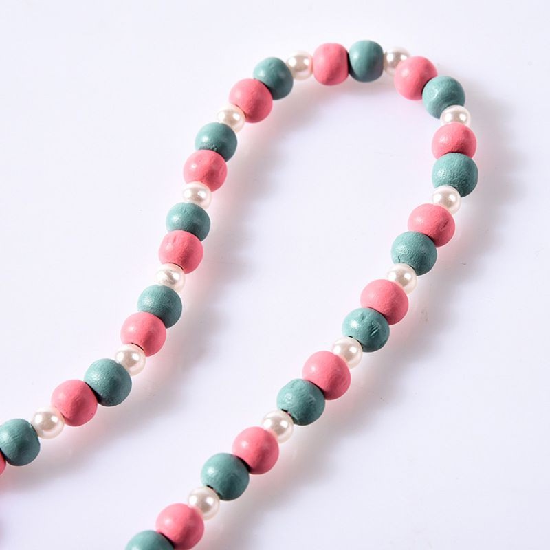 1 Bộ Trang Sức Hạt Gỗ Nhiều Màu Cho Bé