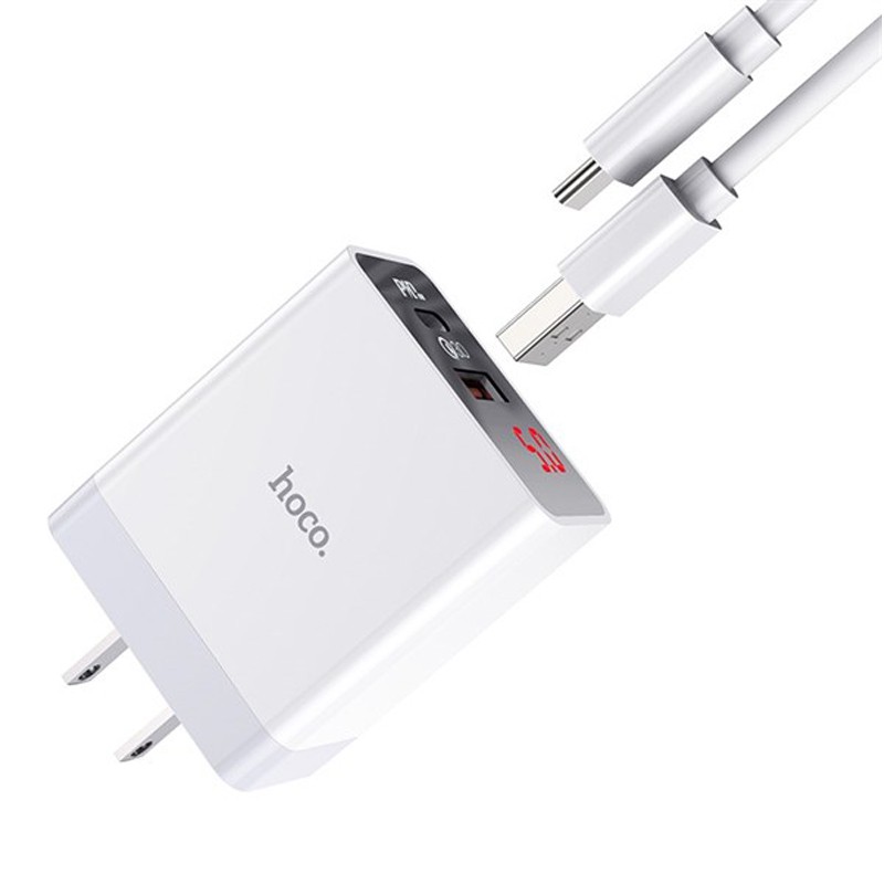 Cóc sạc nhanh Hoco DC28 Pro 1 cổng USB Type-C QC3.0 18W-Dành cho mọi thiết bị