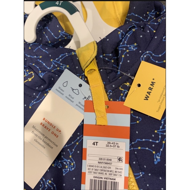 Áo Khoác Gió Trẻ Em CAT & JACK Xuất Xịn