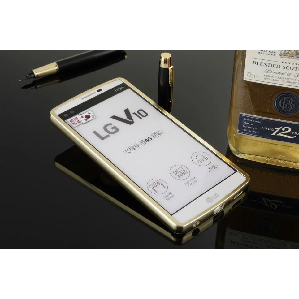 [Giá rẻ nhất ] Ốp lưng LG V10 tráng gương viền kim loại