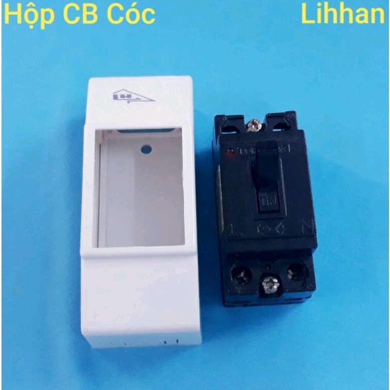 CB cóc 20A + hộp chụp CB cóc